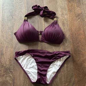 Victoria’s Secret eggplant bathing suit set